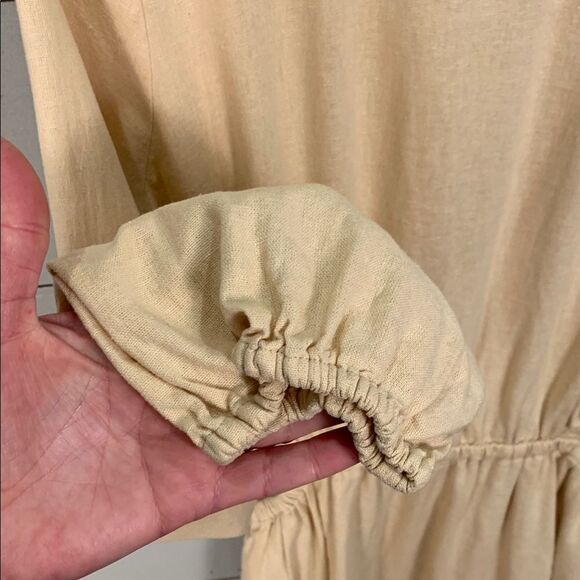 Universal Thread linen/rayon blend spring cutout waist dress with pockets size M - Picture 4 of 12